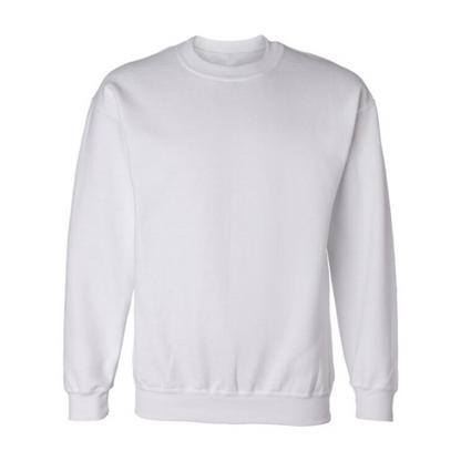 Crewneck men sweatshirt long sleeve 50/50 cotton- poly