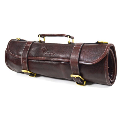 Leather 9 Pocket Knife Roll