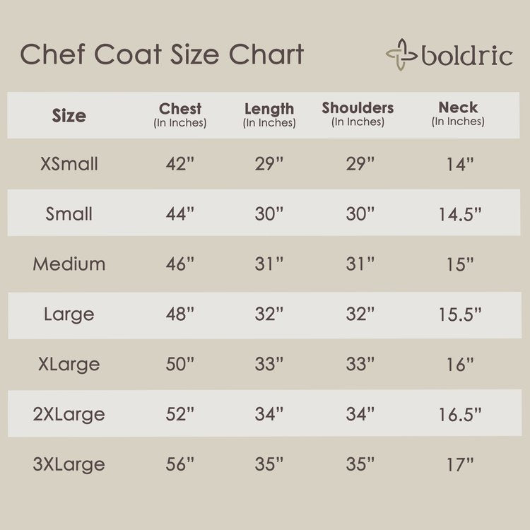 Boldric-ChefCoatSizeChart-Update2023 (1)