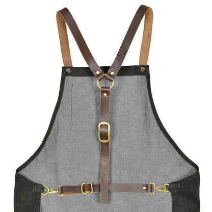 Boldric-CrossBodyApron-BlackDenim-StrapFocus