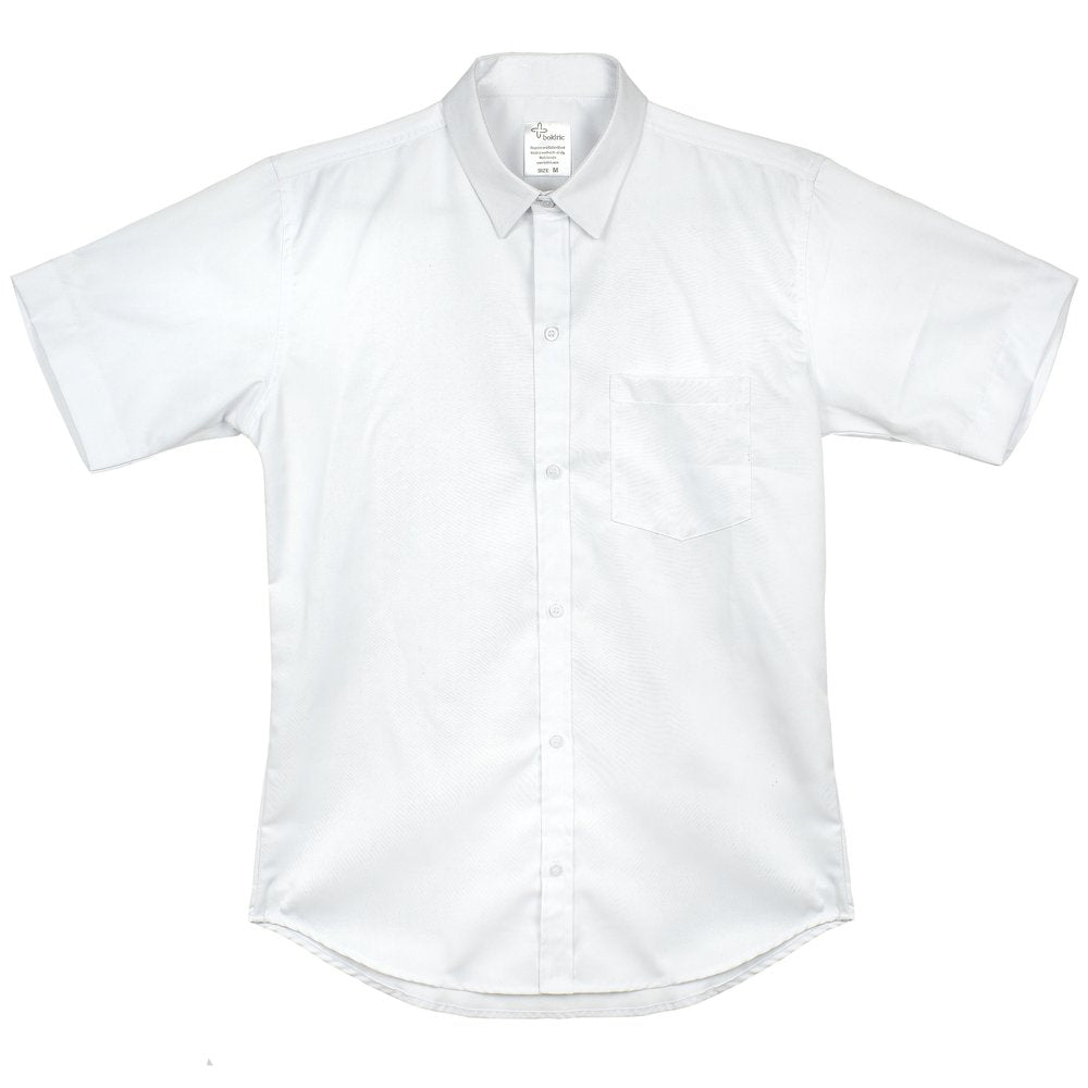 Boldric-FOH-WhiteShortSleeveUniformShirt-Flat-Front