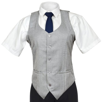 Boldric-FOH-WomensVest-DoveGray-BlueTie-Lifestyle-OnForm