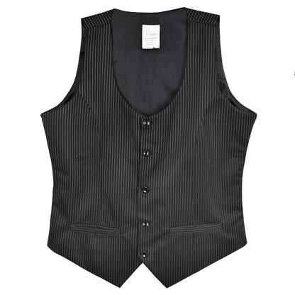 Boldric-FOH-WomensVest-PinstripeBlack-Front