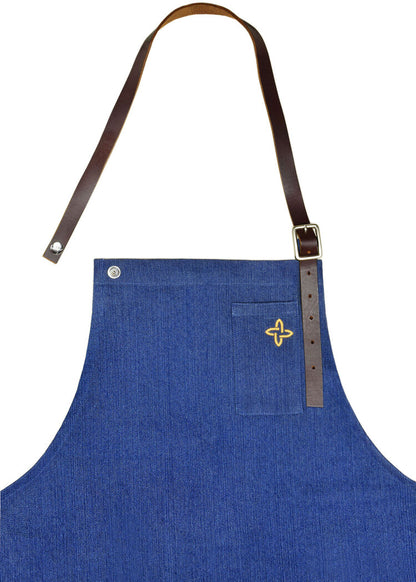 Boldric---LeatherStrap---CanvasBibApron--aprons-for-men-BlueDenimApron1