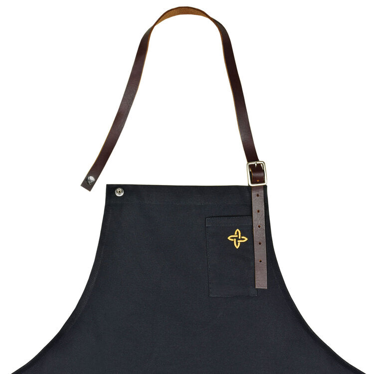 Boldric-Leather+Strap-Canvas+Bib+Apron-chef+wear