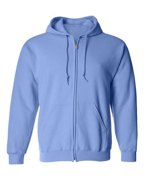 Heavy blend full zip hooded sweatshirt long sleeve 50/50 cotton-poly