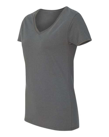 Charcoal-V-Neck T-Shirt-front-side