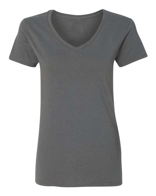 Charcoal-V-Neck T-Shirt-front