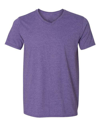 Heather-Purple-men-V-Neck T-Shirt