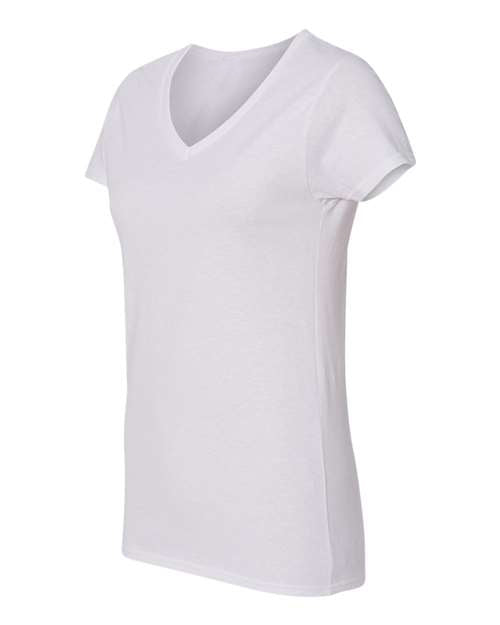 V-Neck T-Shirt-White-side