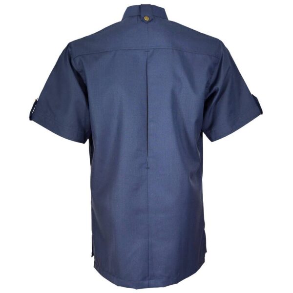 Classic-Chef-Coat-Gray-Short-Back