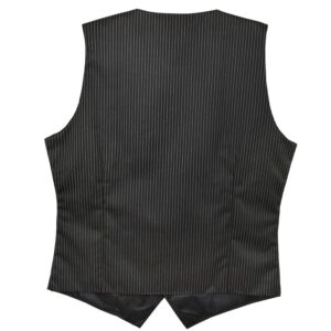 Boldric-FOH-MensVest-PinstripeBlack-Back