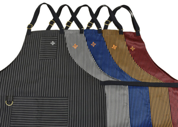 Boldric-StripedBibApron-PinstripeApron-BlackApron--WhiteBackground-MultipleColors2