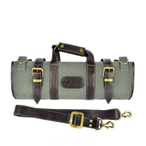 CBoldric_KnifeBag_17Pocket_FrontWStrap_Green