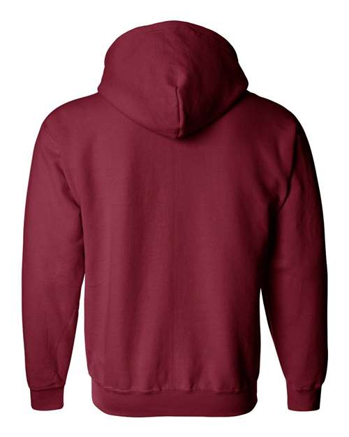 Cardinal-Red-Full-Zip Hooded Sweatshirt-back