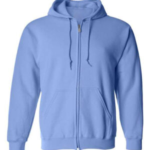 Carolina-Blue-Full-Zip Hooded Sweatshirt