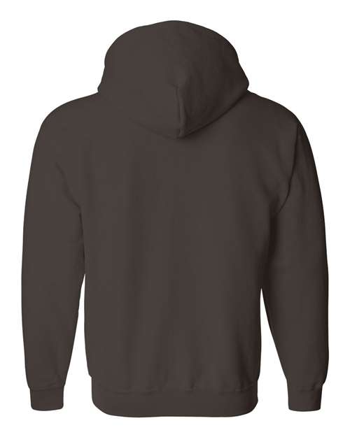 Dark-Chocolate-Full-Zip Hooded Sweatshirt-back