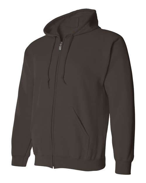 Dark-Chocolate-Full-Zip Hooded Sweatshirt-side