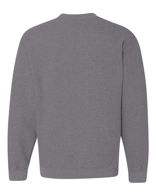 Graphite-Heather-Crewneck Sweatshirt-back