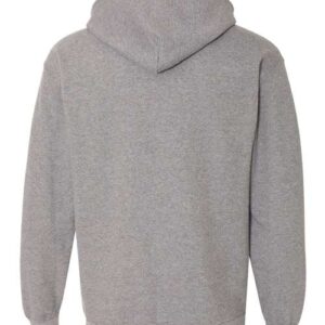 Graphite-Heather-Full-Zip Hooded Sweatshirt-back