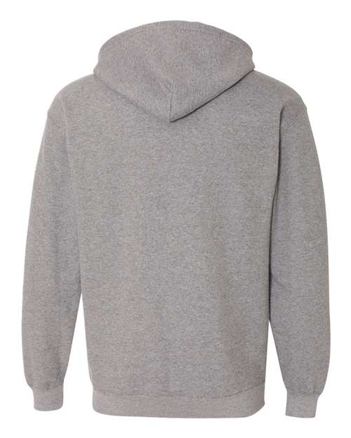 Graphite-Heather-Full-Zip Hooded Sweatshirt-back