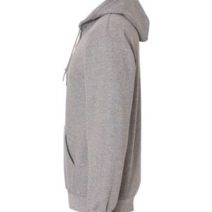 Graphite-Heather-Full-Zip Hooded Sweatshirt-side