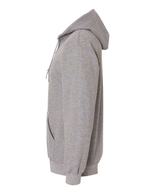 Graphite-Heather-Full-Zip Hooded Sweatshirt-side