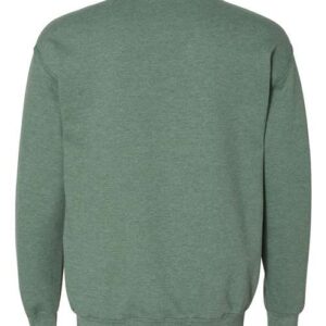 Heather-Dark-Green-Crewneck Sweatshirt-back