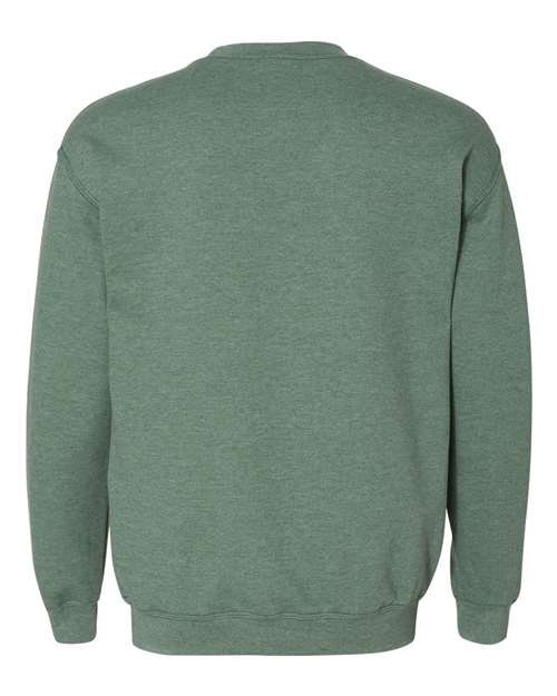 Heather-Dark-Green-Crewneck Sweatshirt-back