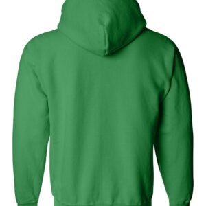 Irish-Green-Full-Zip Hooded Sweatshirt-back