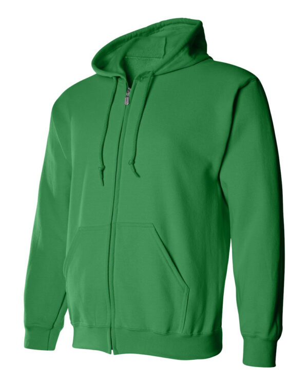 Irish-Green-Full-Zip Hooded Sweatshirt-side