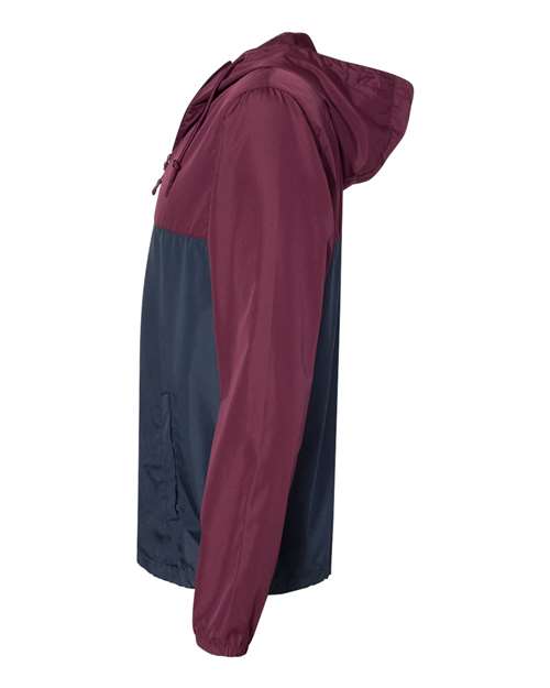 Maroon-Classic-Navy-Lightweight-Windbreaker-side