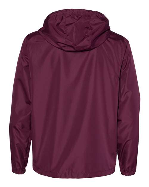 Maroon-Lightweight-Windbreaker-back