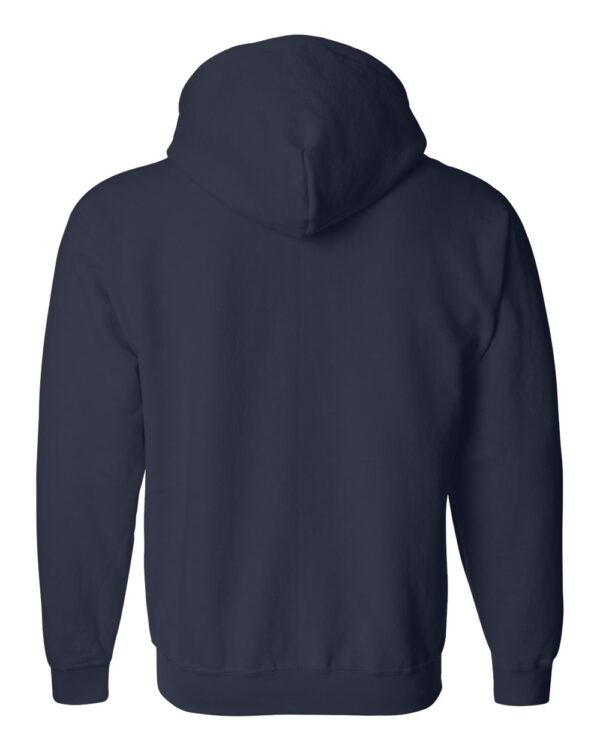 Navy-Full-Zip Hooded Sweatshirt-back