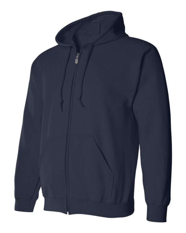 Navy-Full-Zip Hooded Sweatshirt-side