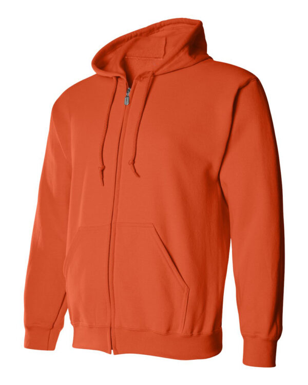 Orange-Full-Zip Hooded Sweatshirt-side