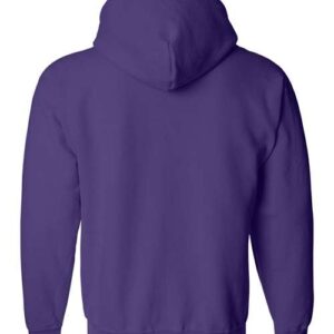 Purple-Full-Zip Hooded Sweatshirt-back