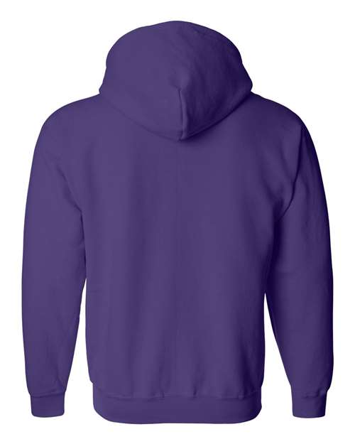 Purple-Full-Zip Hooded Sweatshirt-back