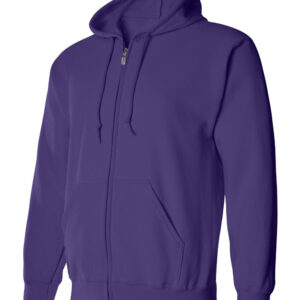 Purple-Full-Zip Hooded Sweatshirt-side