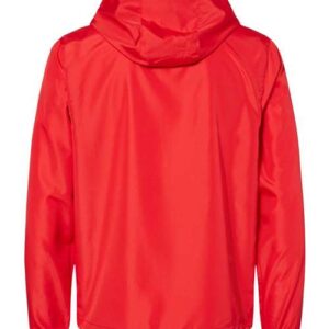 Red-Lightweight-Windbreaker-back