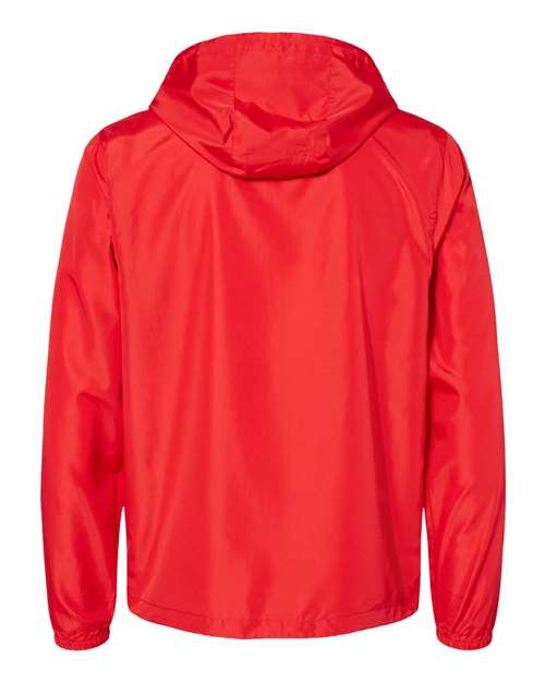 Red-Lightweight-Windbreaker-back