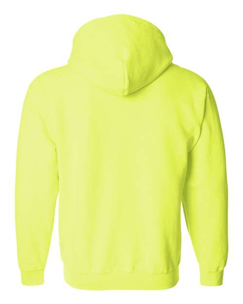 Safety-Green-Full-Zip Hooded Sweatshirt-back