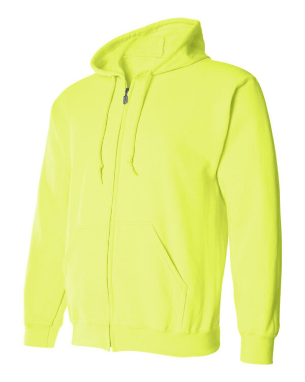 Safety-Green-Full-Zip Hooded Sweatshirt-side