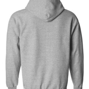 Sport-Grey-Full-Zip Hooded Sweatshirt-back