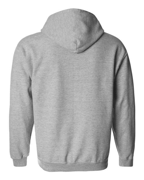 Sport-Grey-Full-Zip Hooded Sweatshirt-back