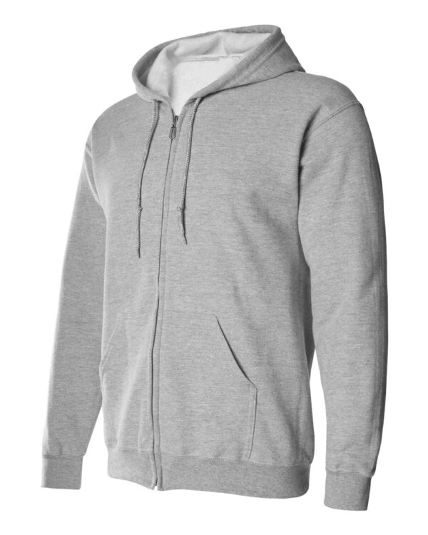 Sport-Grey-Full-Zip Hooded Sweatshirt-side