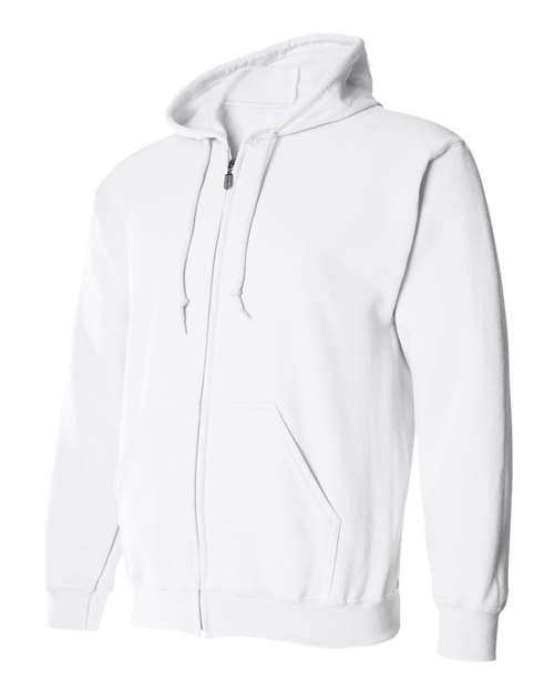 White-Full-Zip Hooded Sweatshirt-side