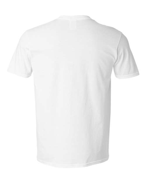 White-men-V-Neck T-Shirt-back